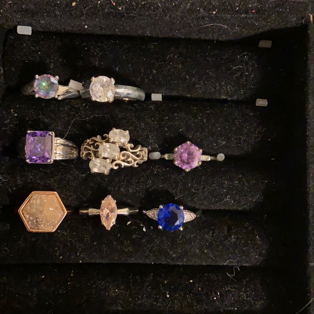 Assortment of size 6 rings